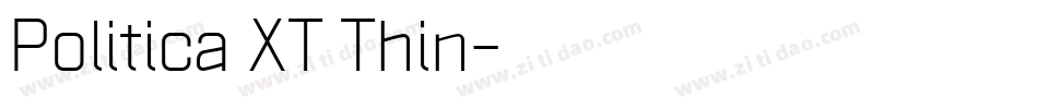 Politica XT Thin字体转换